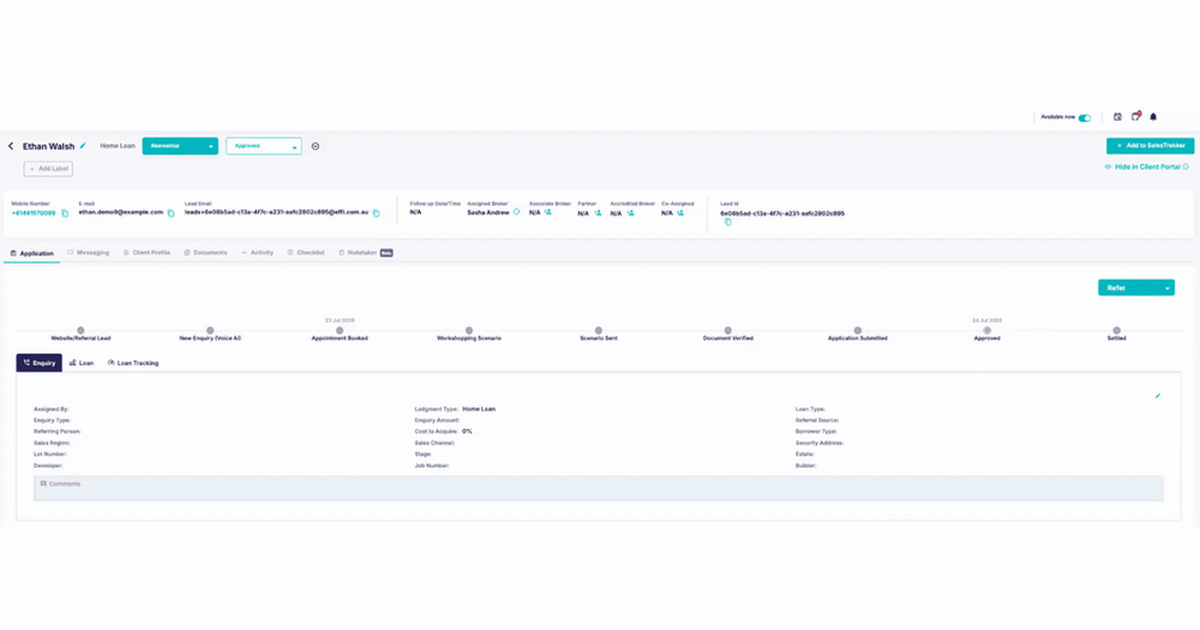 Moving an application through to aggregator lodgement without rekeying