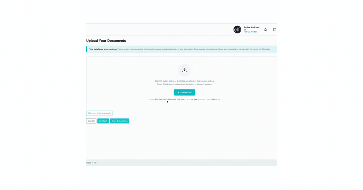 A digital fact find capturing a client's full financial picture