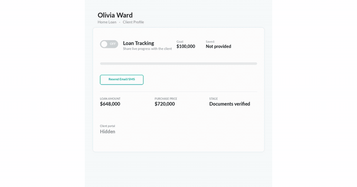 A live, bank-fed view of a client's budgeting and financial position